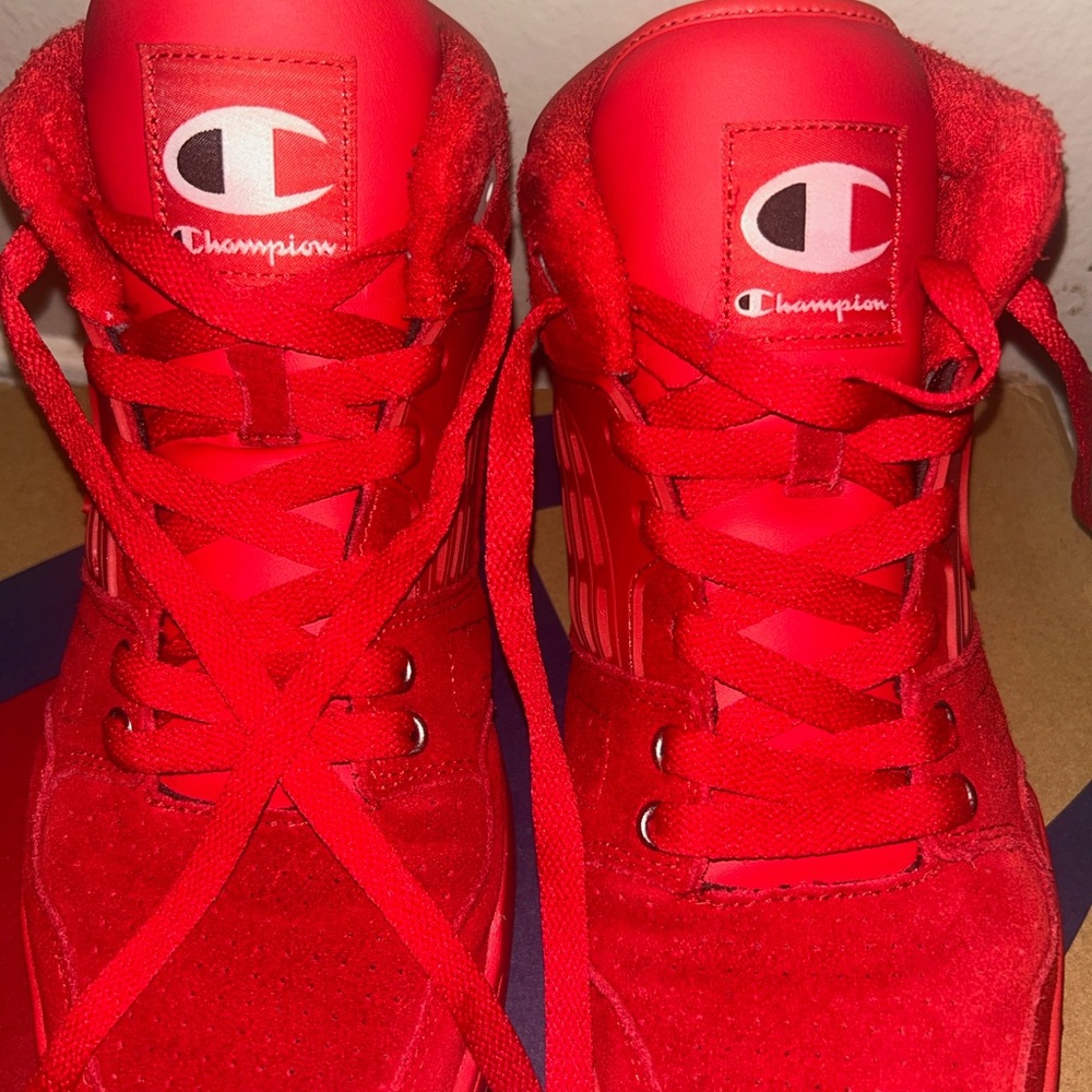 Champion Men Bright Red Sneakers